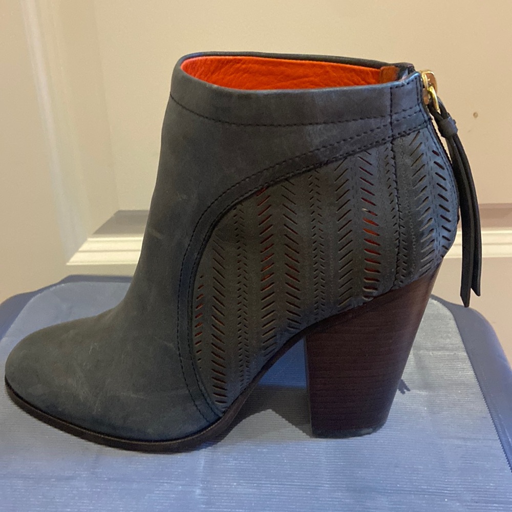Coach, Honey Soft Waxy Leather zip-up boots
